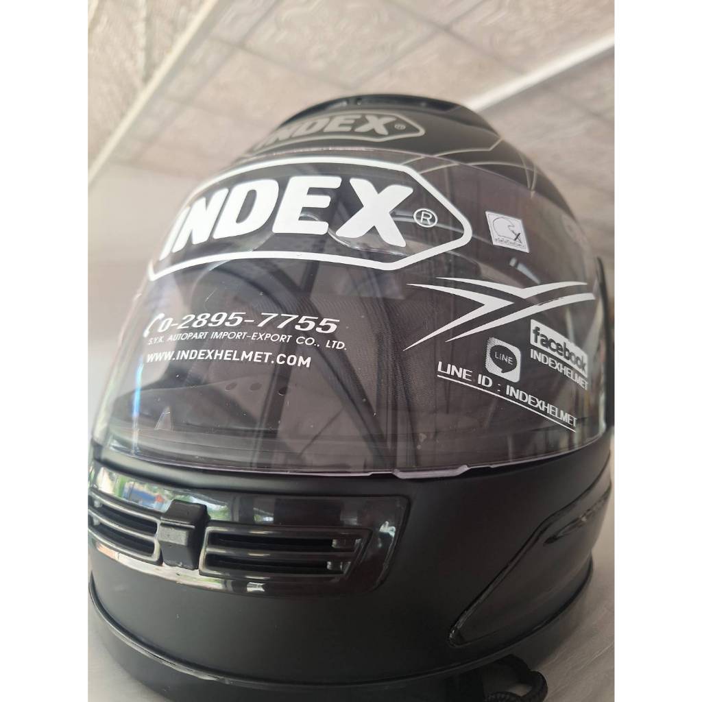 หมวกกันน็อค INDEX 811-SHIELD ดำด้าน