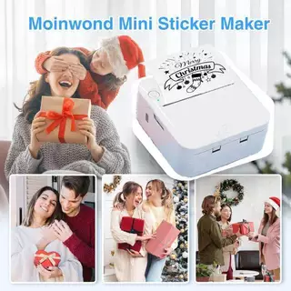เครื่องปริ้นพกพา เครื่องปริ้นสติ๊กเกอร์ Printer wifi ไร้หมึก พิมพ์ที่อยู่ ไฟล์ ป้าย บาร์โค้ด ฉลาก แถมกระดาษสติกเกอร์