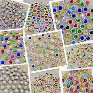 เพชรไฮโซ 50 ชิ้น ขนาด 10 - 15 มิล อุปกรณ์ตกแต่ง DIY