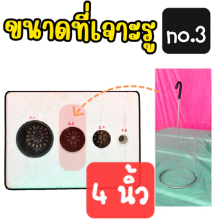 ที่เจาะรูกล่องโฟม 5 แบบ ที่เจาะรูกล่องโฟมปลูกผักไฮโดรโปนิกส์ ที่เจาะรู 3 นิ้ว 4 นิ้ว 5 นิ้ว 6 นิ้ว