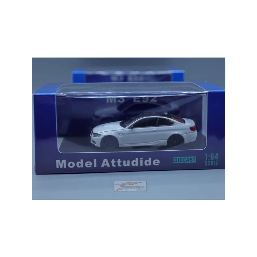 Model attudide 1/64 BMW M3 E92 Silver