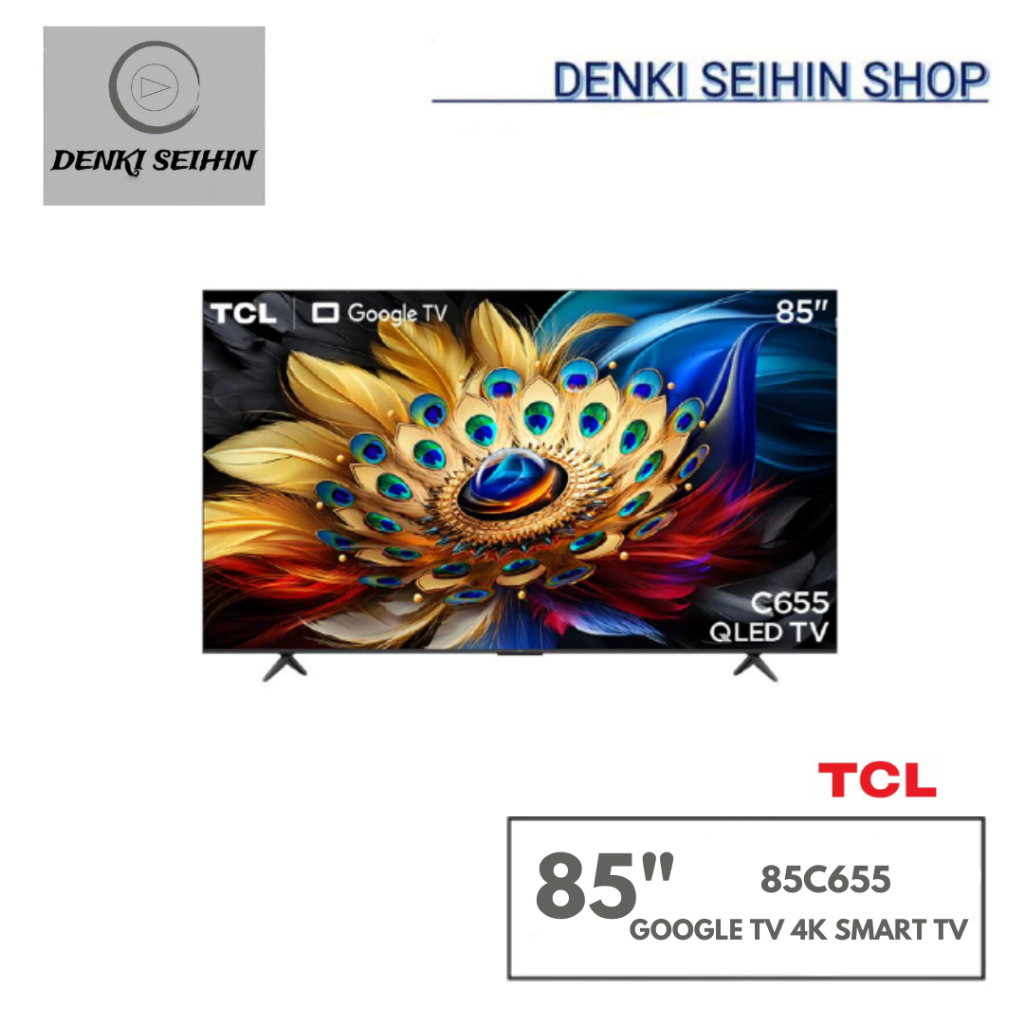 TCL คิวแอลอีดีทีวี 85 นิ้ว TCL (4K, GOOGLE TV) 85C655