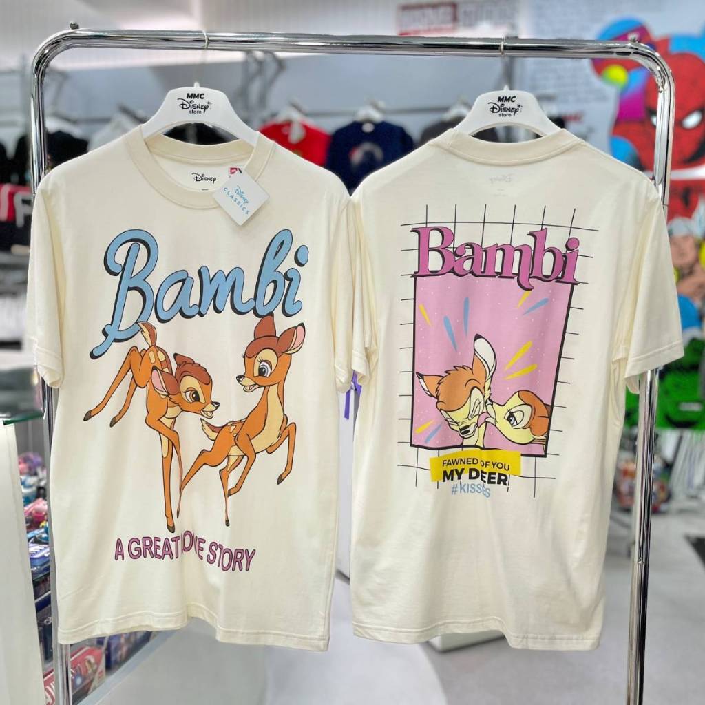 Power 7 Shop เสื้อยืดการ์ตูน "Bambi" คอลเลคชั่น "Disney Classics" (TMX-074-สีครีม) — صورة 6