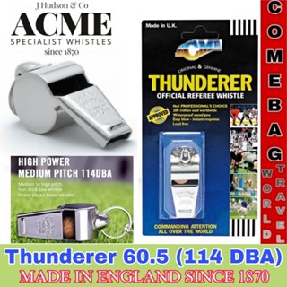 นกหวีดACMA รุ่นThunderer60.5 ของแท้ เนื้อทองเหลืองชุบเงินเงา…