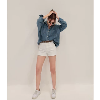 เสื้อเชิ้ตยีนส์ Nammon Jeans C40-C41ผ้ายีนส์ญี่ปุ่นแขนยาว 2 กระเป๋าหน้า Unisex