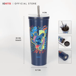 [พร้อมส่ง] IGNITE แก้วสแตนเลสเก็บอุณหภูมิ ร้อน-เย็น ลาย Stitch สินค้าลิขสิทธิ์แท้