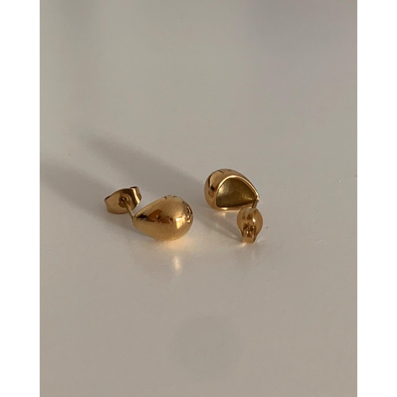 ต่างหูเม็ดกลม ต่างหูสเตนเลส HER OBJECTIVE_HER MINI DROP EARRINGS