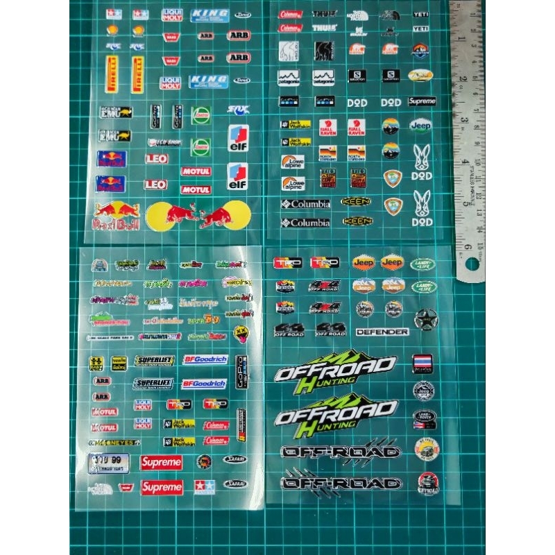 สติ๊กเกอร์ตกแต่งรถบังคับ รถโมเดล รถสเกลต่างๆ