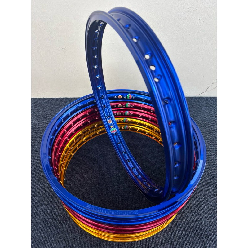 ล้อ AKRONT รางน้ำ น้ำเงิน 1.2-17/17 ล้อมันกุ้ง🦞