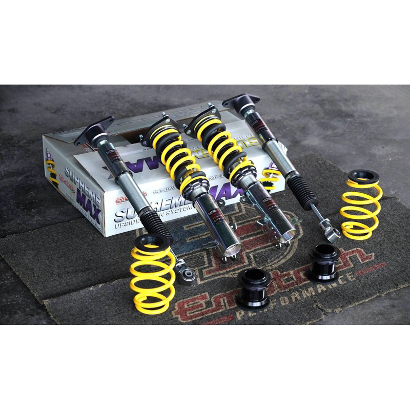 ถูกที่สุด🔥ส่งฟรี🔥รุ่นใหม่ โช๊คสตรัท EMOTECH SUPREME MAX  UP-SIDE DOWN ปรับนุ่มแข็ง32 ระดับ*กันโคลงมี