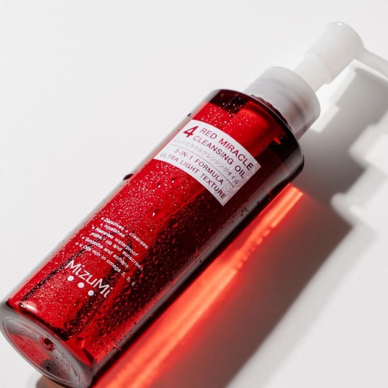 MizuMi 4 Red Miracle Cleansing Oil 150ml คลีนซิ่ง ออยล์ ล้างเครื่องสำอางกันน้ำ