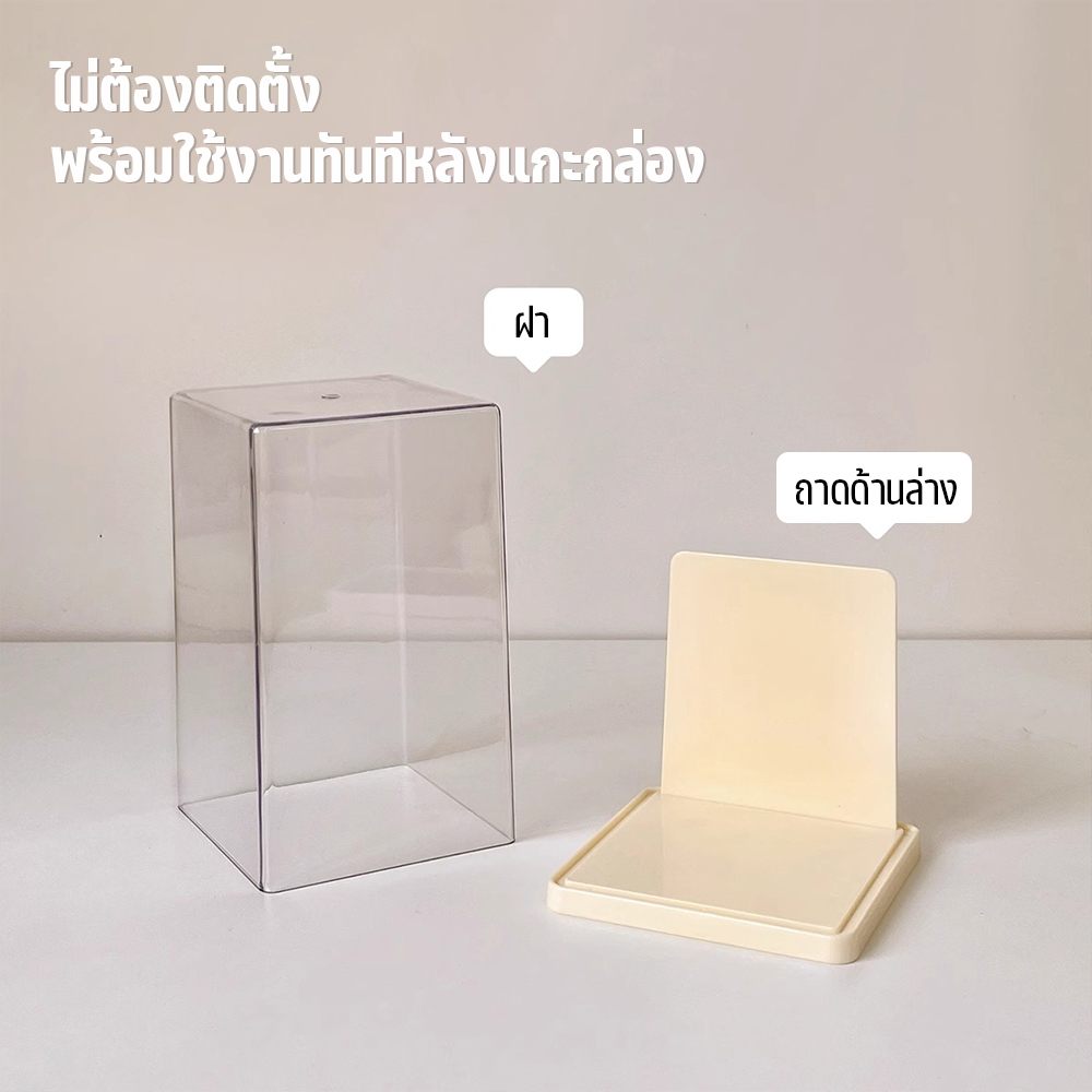 กล่องใส่โมเดล ตู้โชว์ตุ๊กตา กล่องใส่ art toy พลาสติกอย่างดี วัสดุอะคริลิก ตุ๊กตาของสะสม ความโปร่งใสสูง - รูปที่ 6