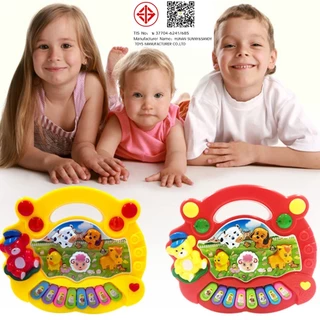 เปียโนออร์แกน เสียงสัตว์ คละสี animal piano toy ของเล่นเด็ก มีเสียง มีไฟ กระตุ้นพัฒนาการ ออแกนมินิ เปียโนเด็ก