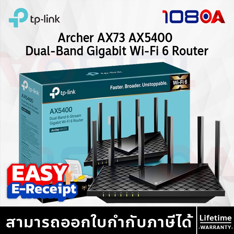 TP-Link Archer AX72 AX73 AX80 AXE75 BE400 AX5400 AX6000 Dual-Band Gigabit WiFi 6 Router 8K Streaming
