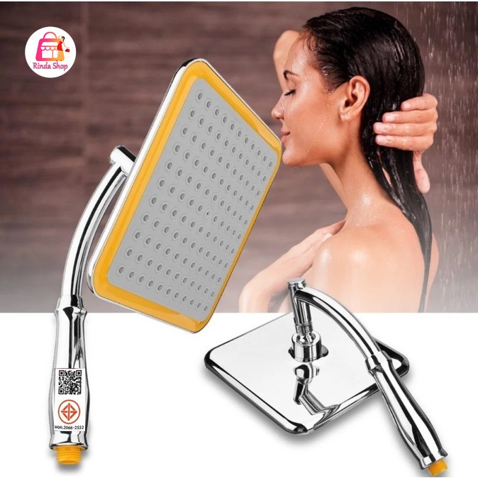 ฝักบัวเทอร์โบ เพิ่มแรงดันน้ำ ประหยัดน้ำ ฝักบัวอาบน้ำขนาดใหญ่หมุนได้ หมุน 360 ° ขนาดใหญ่9นิ้ว - รูปที่ 3