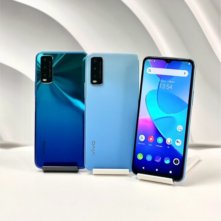 Vivo Y20 (2021) มือถือมือสองสภาพสวย หน้าจอ 6.51 นิ้ว แอนดรอยด์ 11 แบตเตอรี่ 5000 แรม 4 รอม 64 (แถมฟร