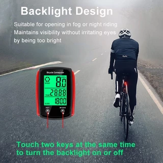 หน้าจอสัมผัสหน้าจอจักรยาน Odometer กันน้ำจักรยานกันน้ำ LED Bicycle Combean Bike Speedometer LED