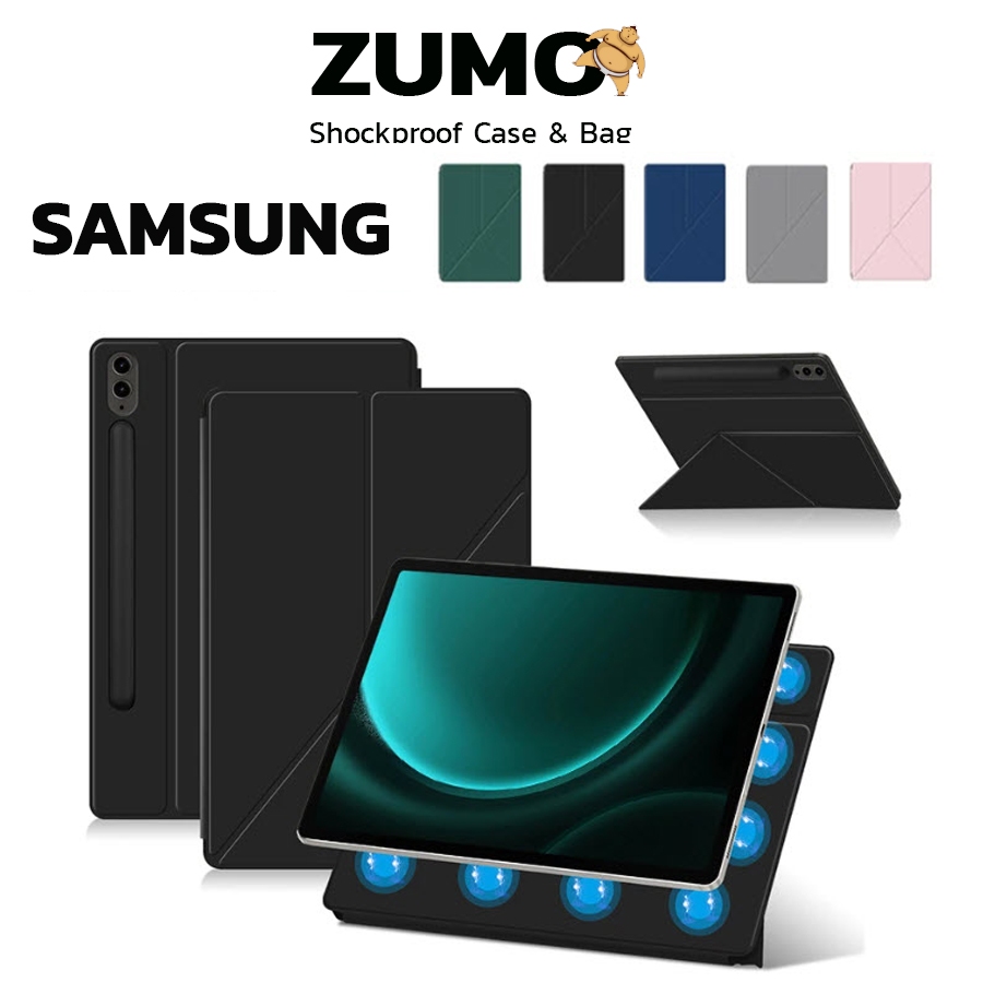 [ Transformer ] Book Cover เคส Samsung Galaxy Tab S9 S9 FE S9 FE+ S9 Plus S7 FE S8 S9 S10 FE Plus