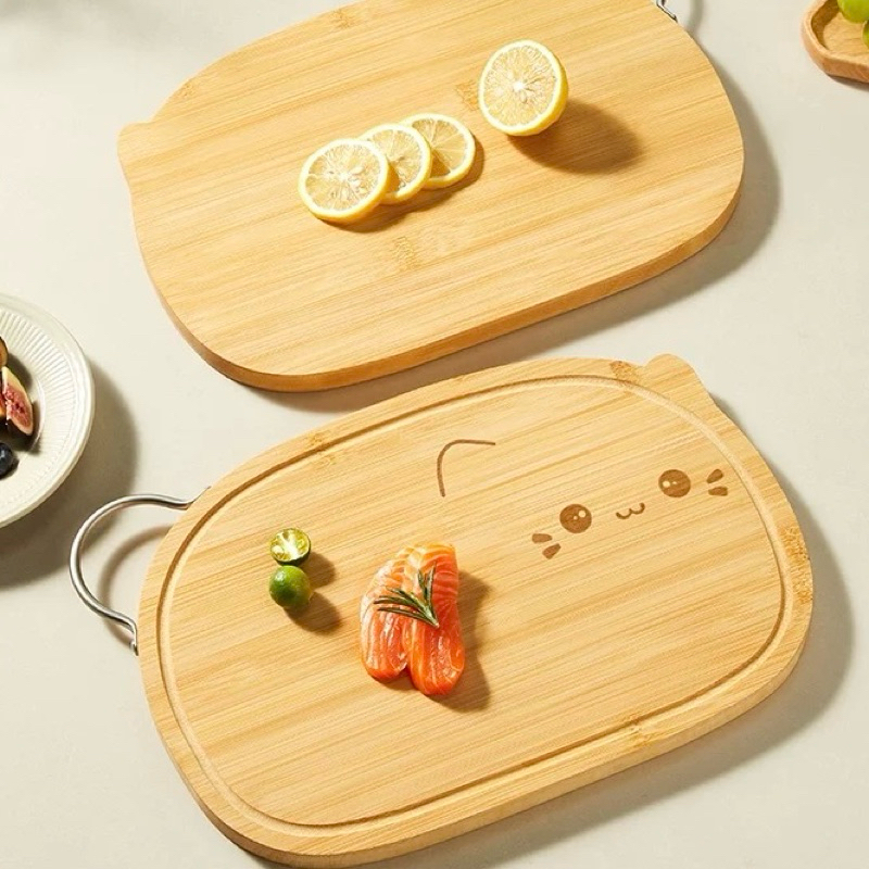 Cat-shaped wooden cutting board เขียงไม้รูปแมว ราคา ถูกที่สุด ดีลบีเคเค แกลเลอรีภาพที่ 3