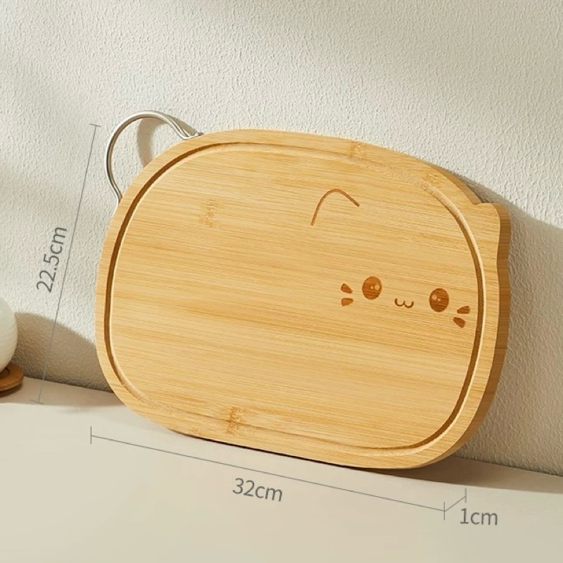 Cat-shaped wooden cutting board เขียงไม้รูปแมว ราคา ถูกที่สุด ดีลบีเคเค แกลเลอรีภาพที่ 4