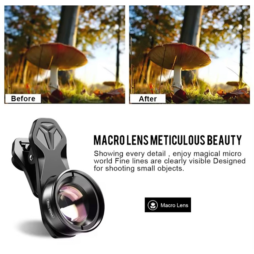 2025 APEXEL HB100MB 100มม.มาโครเลนส์กล้องเลนส์ 4K HD Super Macro เลนส์สําหรับ Iphone สําหรับสมาร์ทโฟน - รูปที่ 7