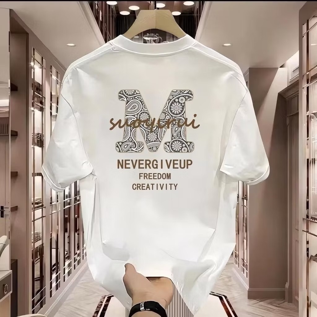 เสื้อยืดแฟชั่นคอกลม สีดำ ใส่ได้ทั้งผู้หญิง เสื้อยืดคอกลม Minimal Style  ทรงเข้ารูป ราคาถูก - รูปที่ 5