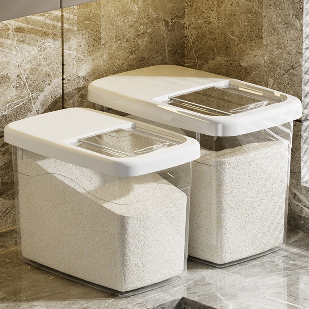 กล่องเก็บข้าวสาร กล่องใส่อาหารแห้ง การเก็บรักษาอาหารแห้ง ความจุขนาดใหญ่ ปิดผนึกอย่างดี ป้องกันแมลงและความชื้น