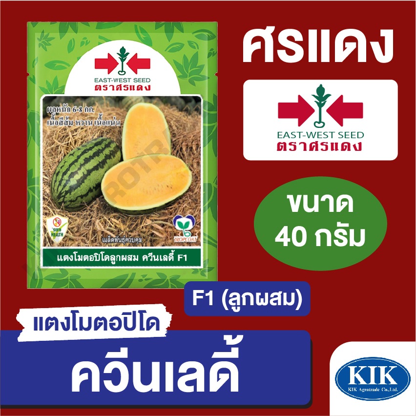 เมล็ดพันธุ์ ศรแดง BIG แตงโม ควีนเลดี้ EBS (ซอง) ขนาด 40 กรัม