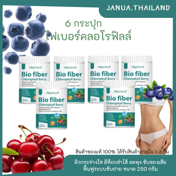 ของแท้-พร้อมส่ง🫐🥬ไฟเบอร์คลอโรฟิลล์ Deproud Bio Fiber Chlorophyll ดีพราว ไบโอ ไฟเบอร์ คลอโรฟิลล์ ขับข