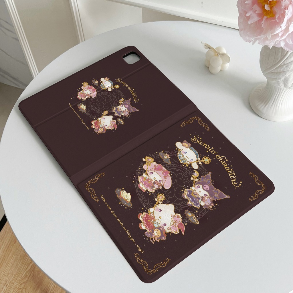🚀จัดส่งทันที🚀เคสไอแพด Sanrio Gen12 Air5/4 Pro13 Gen11 Air7/6 11 หนังสือเวทย์มนต์ เคสiPad Gen6/5 Air3