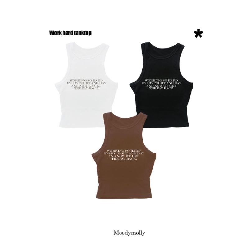 moodymolly Tank top เสื้อกล้าม Work hard