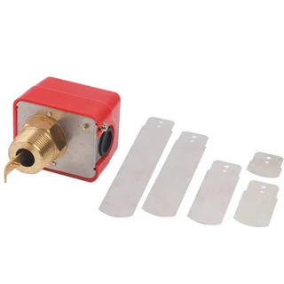 HFS-25 Flow Switch สวิทช์ใบพาย เกลียวทองเหลือง ตรวจจับการไหล โฟลว์สวิทช์ สำหรับท่อน้ำ 1นิ้ว