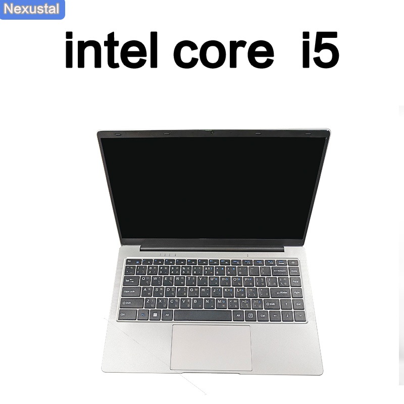 Nexustal แล็ปท็อป 14 นิ้ว intel core i5 RAM 8G DDR4 128GB SSD 180 °เปิดและปิดฟรีของแท้ของ Windows 11