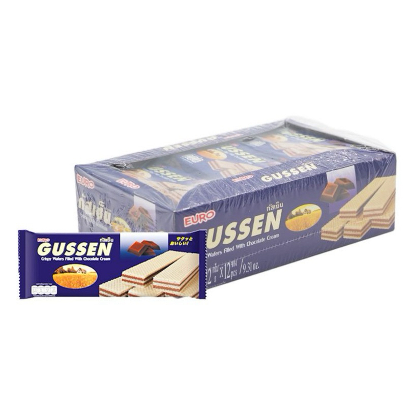 Gussen กัสเซ็น เวเฟอร์ ช็อกโกแลต 22 กรัม x 12 ซอง