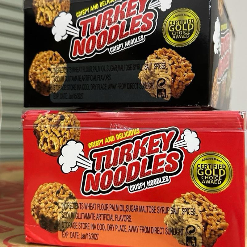 Turkey noodles มาม่าไก่เผ็ด น่าทาน 1 เเพ็ค มี 30 ชิ้น ขนมน่าทาน