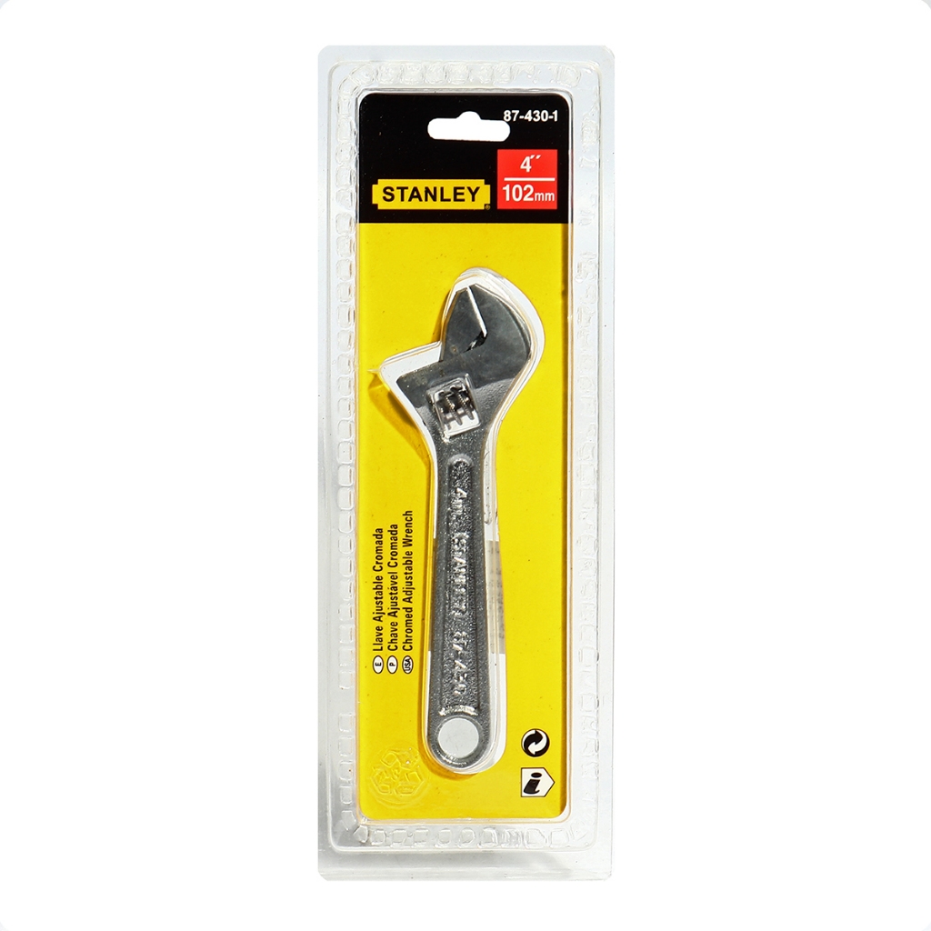 STANLEY ประแจเลื่อน 4" : 87-430