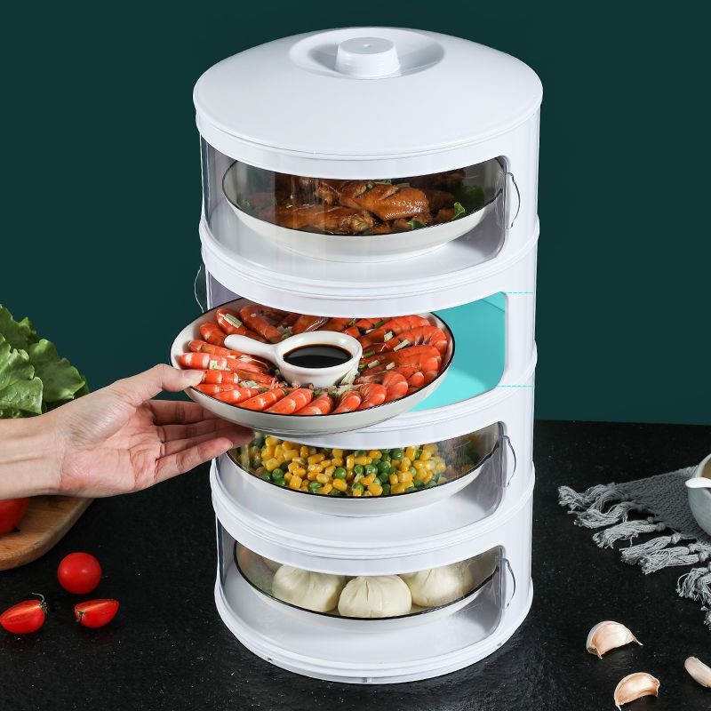 NJLED HX616 ชั้นเก็บอาหาร สไลด์เปิด-ปิด ถนอมอาหาร ป้องกันแมลง