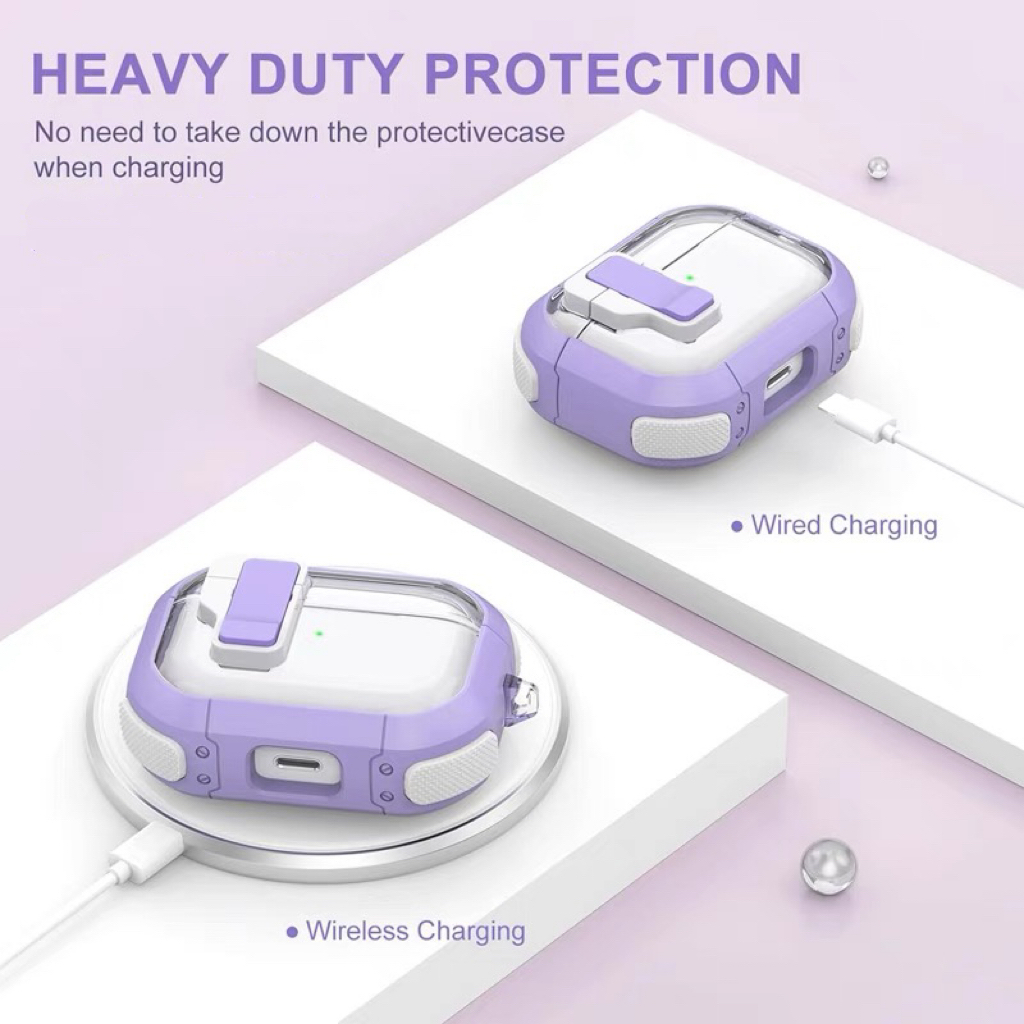 case For Airpods 4 พร้อมส่ง เคสกันกระแทกสําหรับ AirPods 1 2 3 4 Pro 2 Gen2 Gen3 Gen4 เคยหูฟังปุุ่มกด