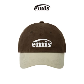 EMIS -NEW LOGO MIX BALL CAP(RENEWAL)(BEIGE/BLACK,BEIGE/BLUE,BEIGE/BROWN ,BEIGE/GREEN,BEIGE/NAVY ,BEIGE/RED ,BEIGE/WINE)
