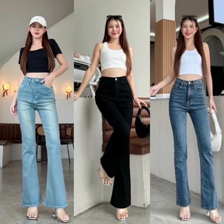 Babarry Style - กางเกงขายาว ผู้หญิง ขาม้า กระชับทรงสวย ผ้ายืด