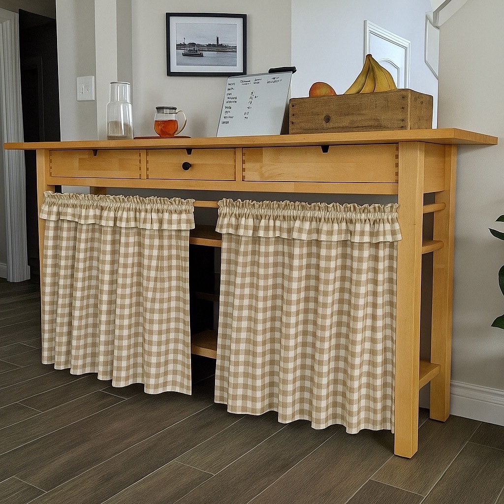 แนะนำ ผ้าม่าน ผ้าม่านเคาท์เตอร์ครัว แบบสอด ผ้าม่านลายสก็อตแบบสั้น น่ารักๆแบบญี่ปุ่น ผ้าม่านสั้นในครัว ผ้าม่านปิดซิงค์ ราคาพิเศษ มีเก็บเงินปลายทาง