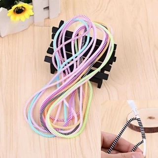 พร้อมส่ง เกลียวถนอมสายชาร์จ สายยาว 1.4 เมตร แต่งสายชาร์จให้สวยงาม สายเกลียวพันสายชาร์จ กันสายหักได้ดีมาก มีหลายสี