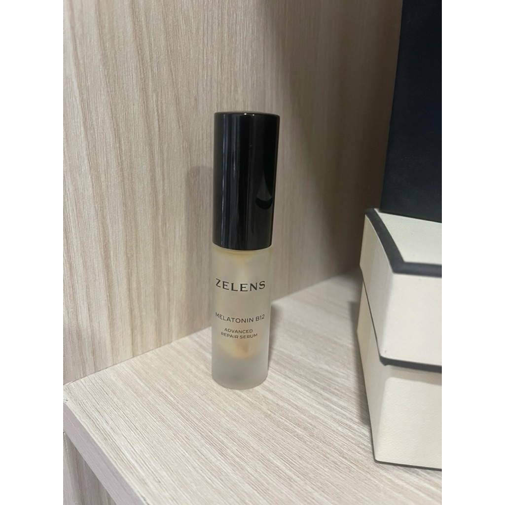 (Used) ขวดเปล่า Zelen Melatonin 10 ml (แบรนด์ Niche skincare จาก UK) ขวดเป็นแก้ว ฝาและขวดแข็งแรงมาก