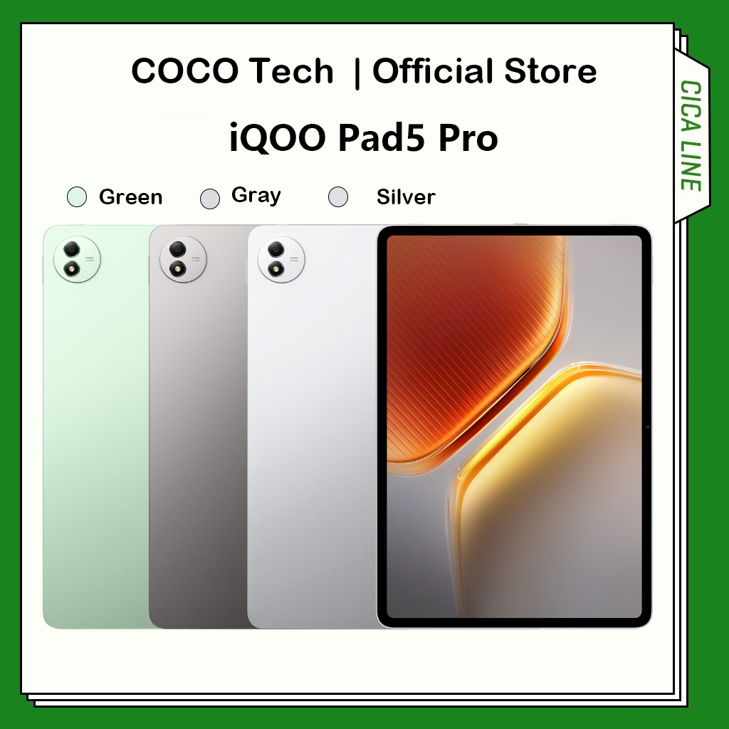 iQOO Pad 5 Pro Mediatek Dimensity 9400+ 13 inch 3.1K 144Hz 12050mAh Battery 66W Charging OriginOS 5