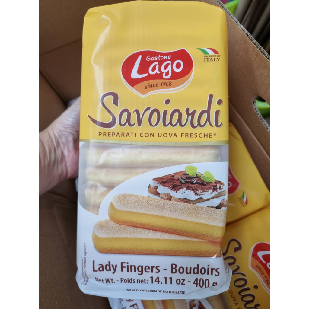 Lago Lady finger เลดี้ฟิงเกอร์ สำหรับทำทิรามิสุ ขนาด 200g (24ชิ้น) และ 400g (48ชิ้น)