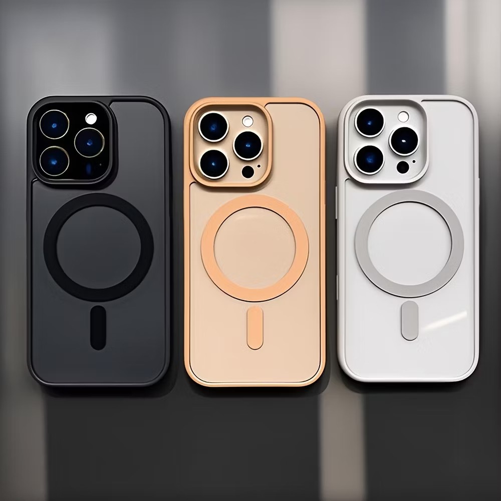 case พร้อมส่ง เคสชาร์จได้ ขอบสี กล่องขาว รุ่น  i11 12/12pro 12promax i13 promax i14 promax 15promax 16 promax