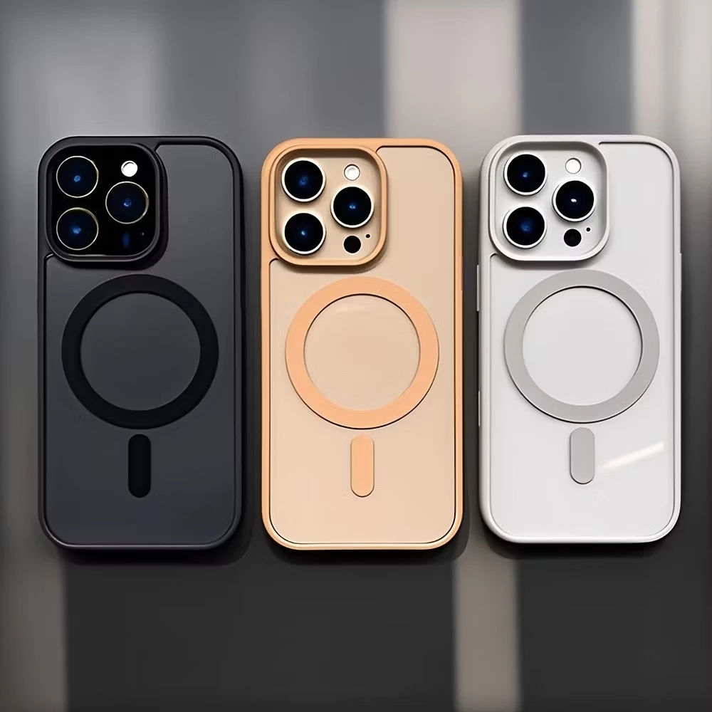 case พร้อมส่ง เคสชาร์จได้ ขอบสี กล่องขาว รุ่น i11 12/12pro 12promax i13 promax i14 promax 15promax 16 promax