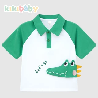 [90-120] POLO เสื้อโปโลพร้อมส่ง ลายน่ารัก เสื้อโปโลผ้านิ่ม แขนสั้น คอปก น้องหมา ลายสัตว์ เสื้อผ้าเด็กผู้ชาย FBS