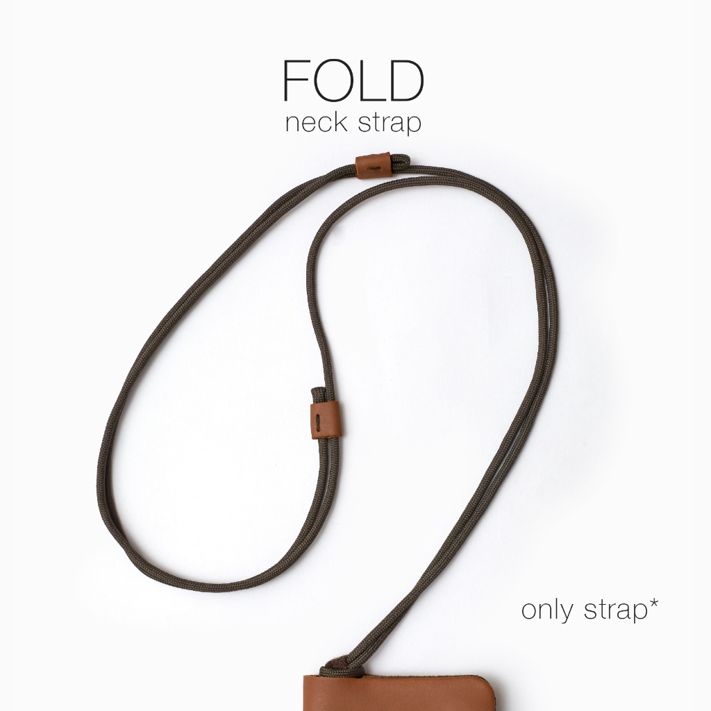 labrador FOLD neck strap สายคล้องกระเป๋าสตางค์ แบบยาว (LAA203)