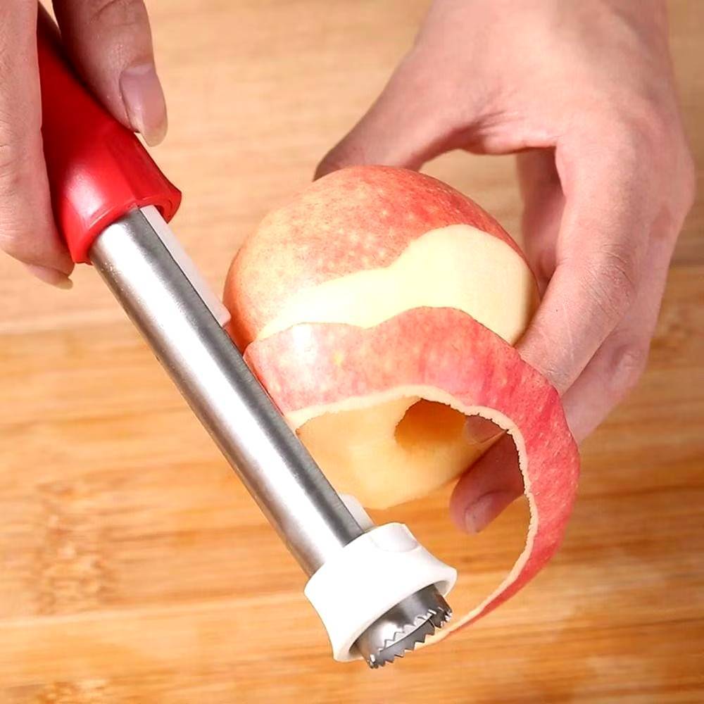 อุปกรณ์เจาะแกนผลไม้ ปอกเปลือกผลไม้ 2in1 /สุ่มสี